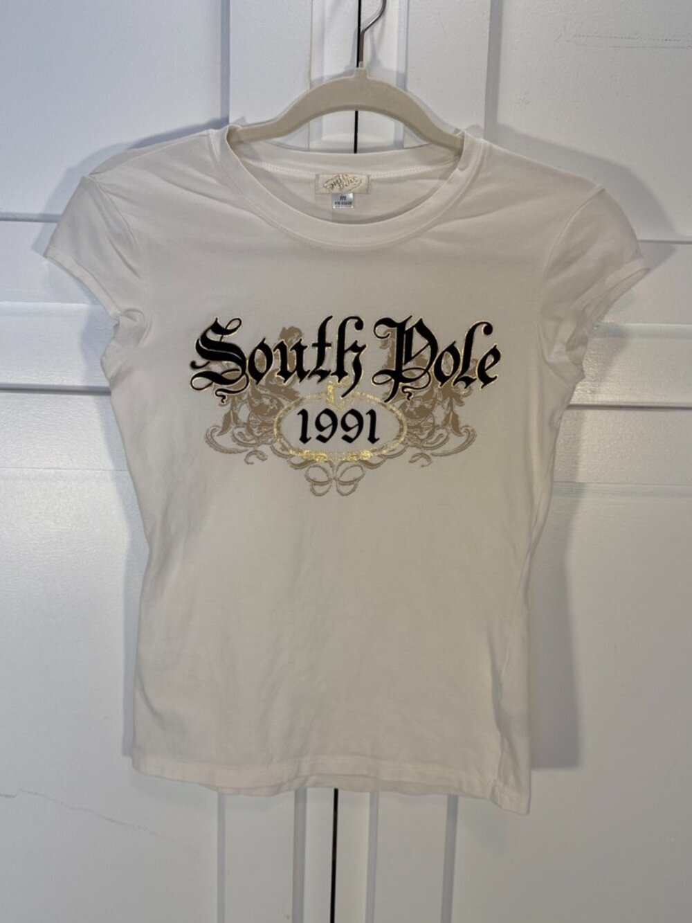 South Pole Graphic Tee M White